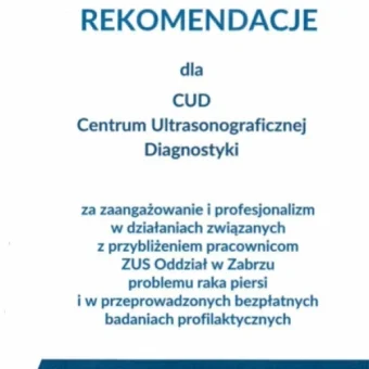 rekomendacja dla CUD Zabrze
