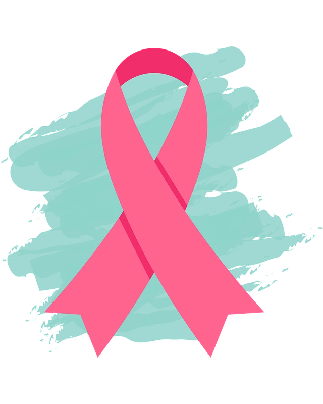 Profilaktyczne badania USG piersi - symbol różowej wstażki